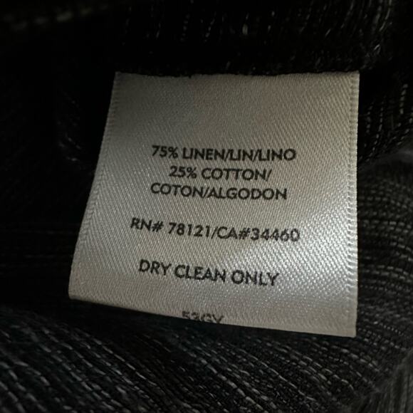 Eileen Fisher Grey Cardigan Sweater Linen Small Petite Minimalist Preppy Classic - Picture 6 of 6